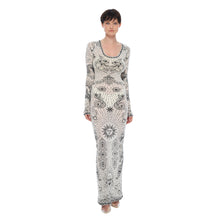Load image into Gallery viewer, LADIES SCOOP MAXI DRESS TATTOO 3
