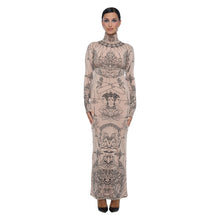 Load image into Gallery viewer, DIVINE HIGH ROLL NECK MAXI DRESS
