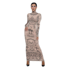 Load image into Gallery viewer, DIVINE HIGH ROLL NECK MAXI DRESS

