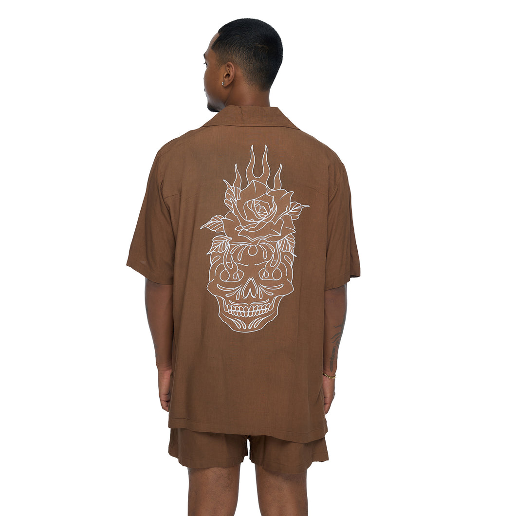 Skull Flame Men Shirt