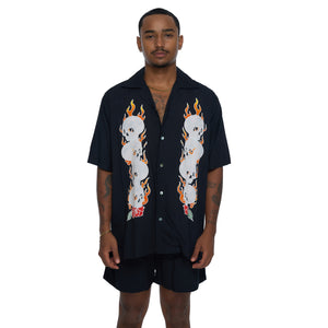 Skull Flame Men Shirt