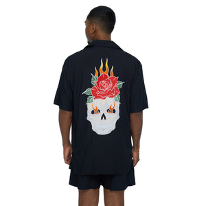 Skull Flame Men Shirt