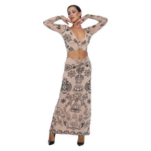Load image into Gallery viewer, PUSHKA PAINT 3 BUTTON CARDI
