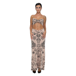 PUSHKA PAINT A LINE SKIRT