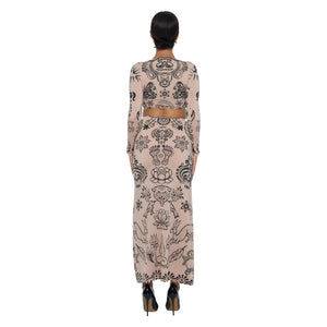 PUSHKA PAINT A LINE SKIRT