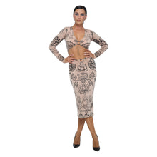 Load image into Gallery viewer, PUSHKA PAINT RING MIDI SKIRT
