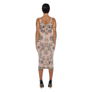 PUSHKA PAINT SINGLET DRESS
