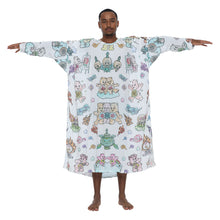 Load image into Gallery viewer, TIBETAN BEAR CRAYON FULL LENGTH KAFTAN
