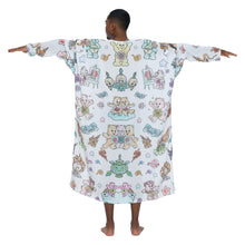 Load image into Gallery viewer, TIBETAN BEAR CRAYON FULL LENGTH KAFTAN
