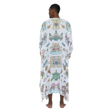 Load image into Gallery viewer, TIBETAN BEAR CRAYON FULL LENGTH KAFTAN
