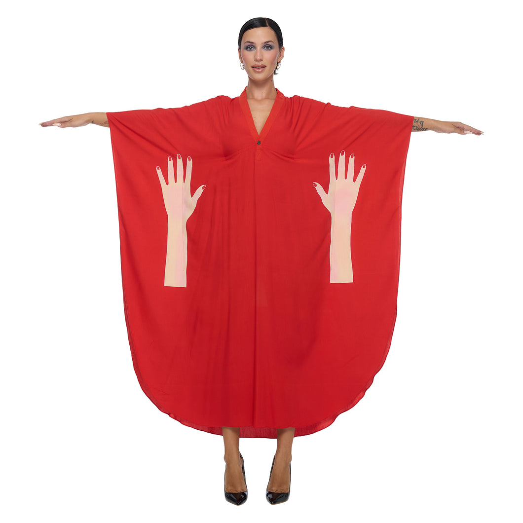 GEISHA HAND DEEP V KAFTAN