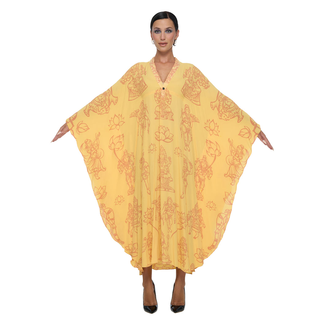 INDIAN PAINT BRUSH NEW DEEP V KAFTAN