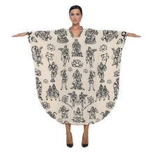 Load image into Gallery viewer, INDIAN PAINT BRUSH NEW DEEP V KAFTAN
