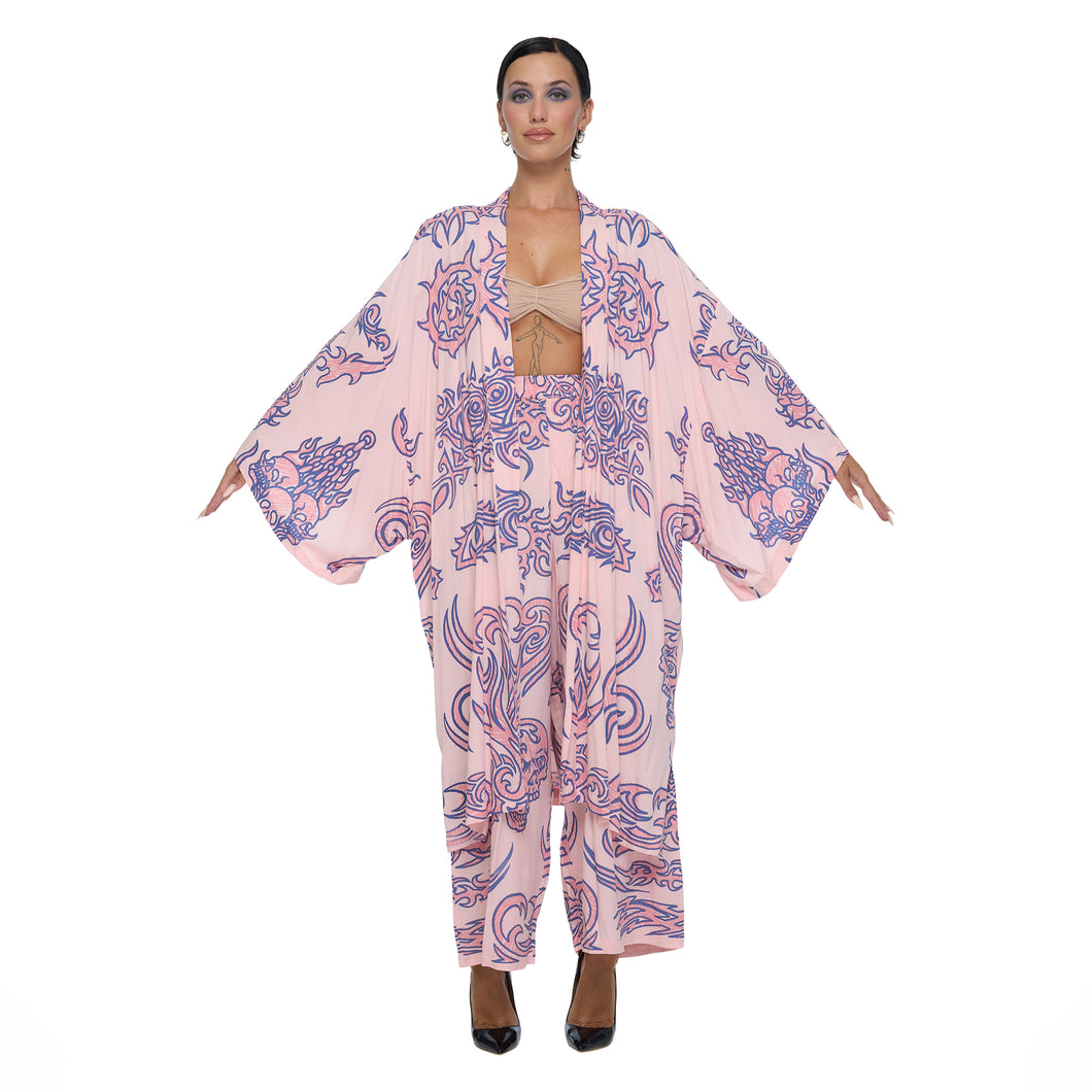 TRIBAL TWO SUNSET KIMONO