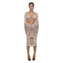 Load image into Gallery viewer, DIVINE RING MIDI SKIRT
