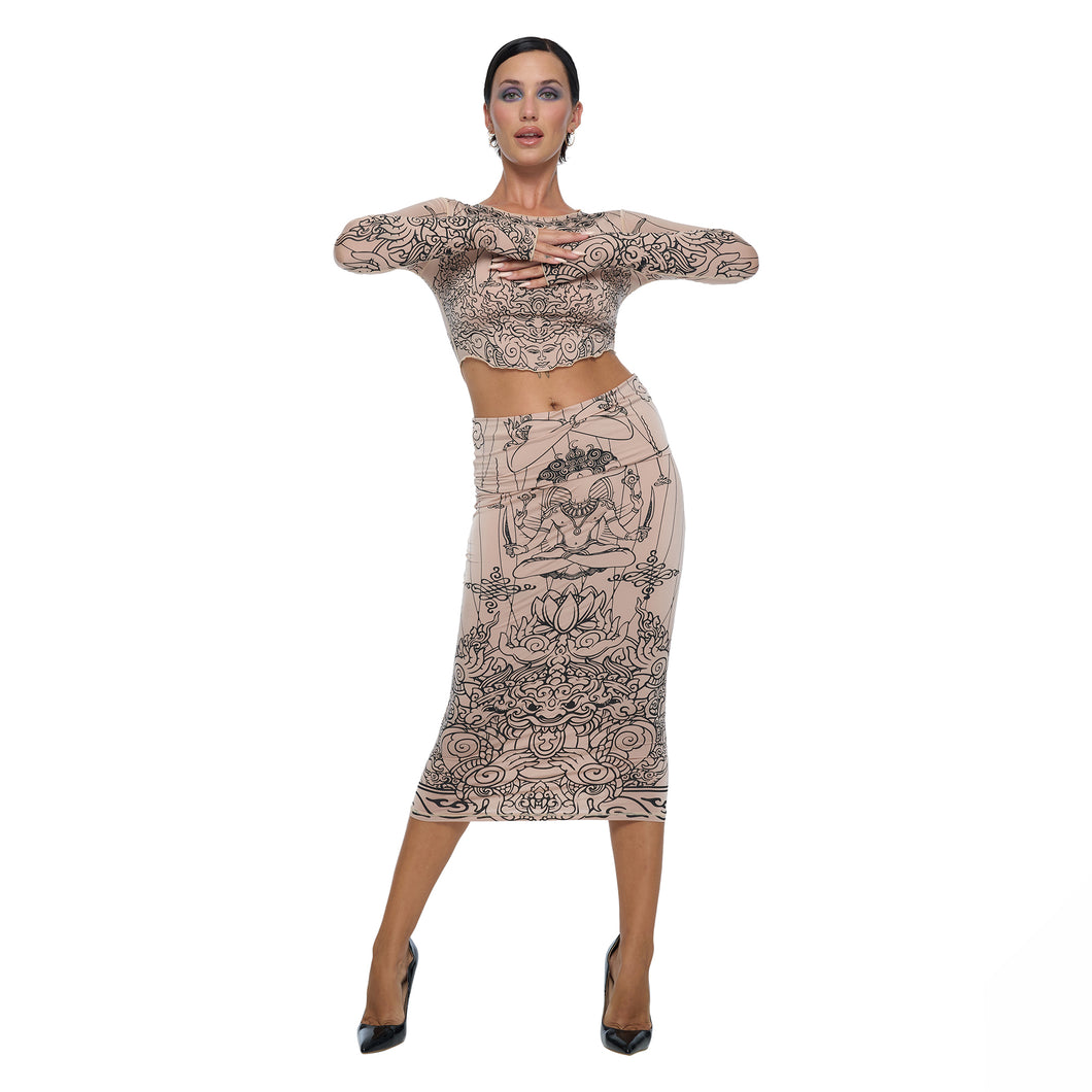 PUSHKA PAINT NECI CROPTOP