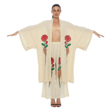 Load image into Gallery viewer, FACE &amp; ROSE SUNSET KIMONO
