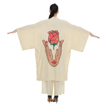 Load image into Gallery viewer, FACE &amp; ROSE SUNSET KIMONO
