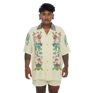 PANEL TIBETAN CRAYON SHIRT