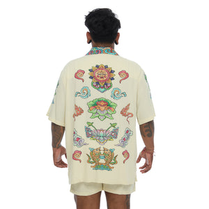 PANEL TIBETAN CRAYON SHIRT