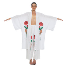 Load image into Gallery viewer, FACE &amp; ROSE SUNSET KIMONO
