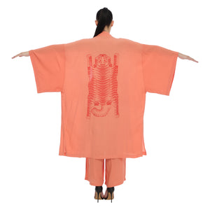 TIBETAN TIGER SUNSET KIMONO