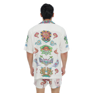 PANEL TIBETAN CRAYON SHIRT