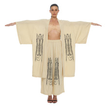 Load image into Gallery viewer, TIBETAN TIGER SUNSET KIMONO
