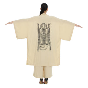 TIBETAN TIGER SUNSET KIMONO