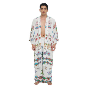 TIBETAN CRAYON SUNSET KIMONO