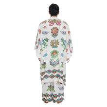 Load image into Gallery viewer, TIBETAN CRAYON SUNSET KIMONO
