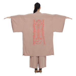 TIBETAN TIGER SUNSET KIMONO