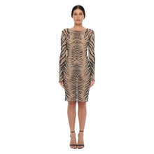 Load image into Gallery viewer, BALLPEN TIGER NECI MIDI DRESS
