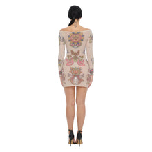 Load image into Gallery viewer, TIBETAN CRAYON MINI DRESS
