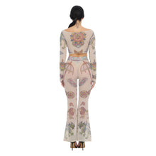 Load image into Gallery viewer, TIBETAN CRAYON WIDE LEG PANTS
