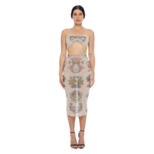 Load image into Gallery viewer, TIBETAN CRAYON MIDI SKIRT
