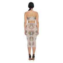 Load image into Gallery viewer, TIBETAN CRAYON MIDI SKIRT
