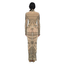 Load image into Gallery viewer, KHMER HIGH NECK MAXI DRESS
