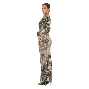 CURRENCY CHAOS NECI DRESS