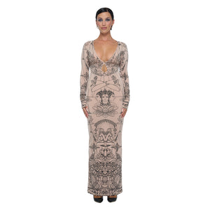 DIVINE TEAR DROP MAXI DRESS