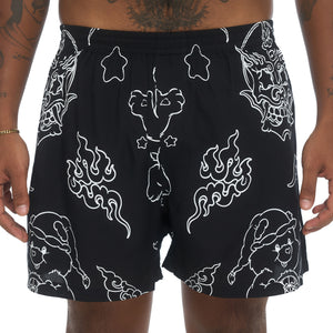 TIBETAN YARDAGE BOXER SHIRT