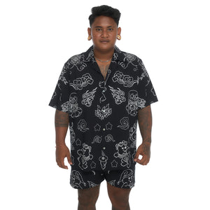 TIBETAN YARDAGE SHIRT
