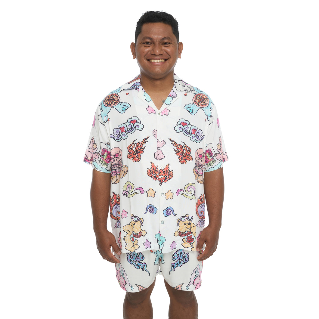 TIBETAN BEARS CRAYON DIGITAL SHIRT