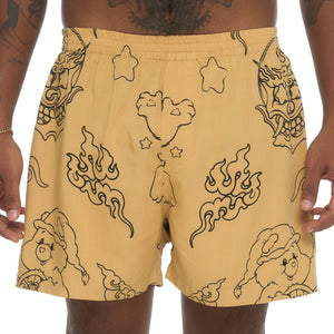 TIBETAN YARDAGE BOXER SHIRT